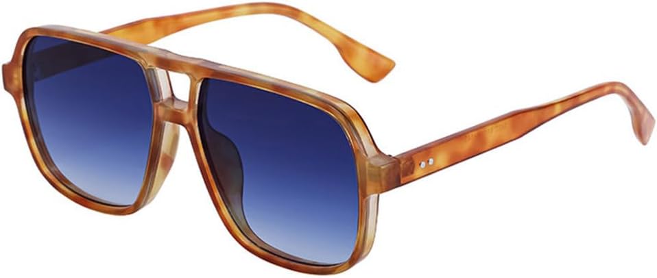 Ретро солнцезащитные очки с двойной перемычкой для женщин, градиентные солнцезащитные очки UV400, модные солнцезащитные очки для мужчин с заклепками MUTYNE, Amber Blue Gradient
Ретро солнцезащитные очки с двойной перемычкой для женщин, градиентные солнцезащитные очки UV400, модные солнцезащитные очки для мужчин с заклепками MUTYNE, Amber Blue Gradient