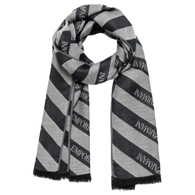 Шарф с жаккардовым узором "шеврон" и бахромой EMPORIO ARMANI
Шарф с жаккардовым узором "шеврон" и бахромой EMPORIO ARMANI