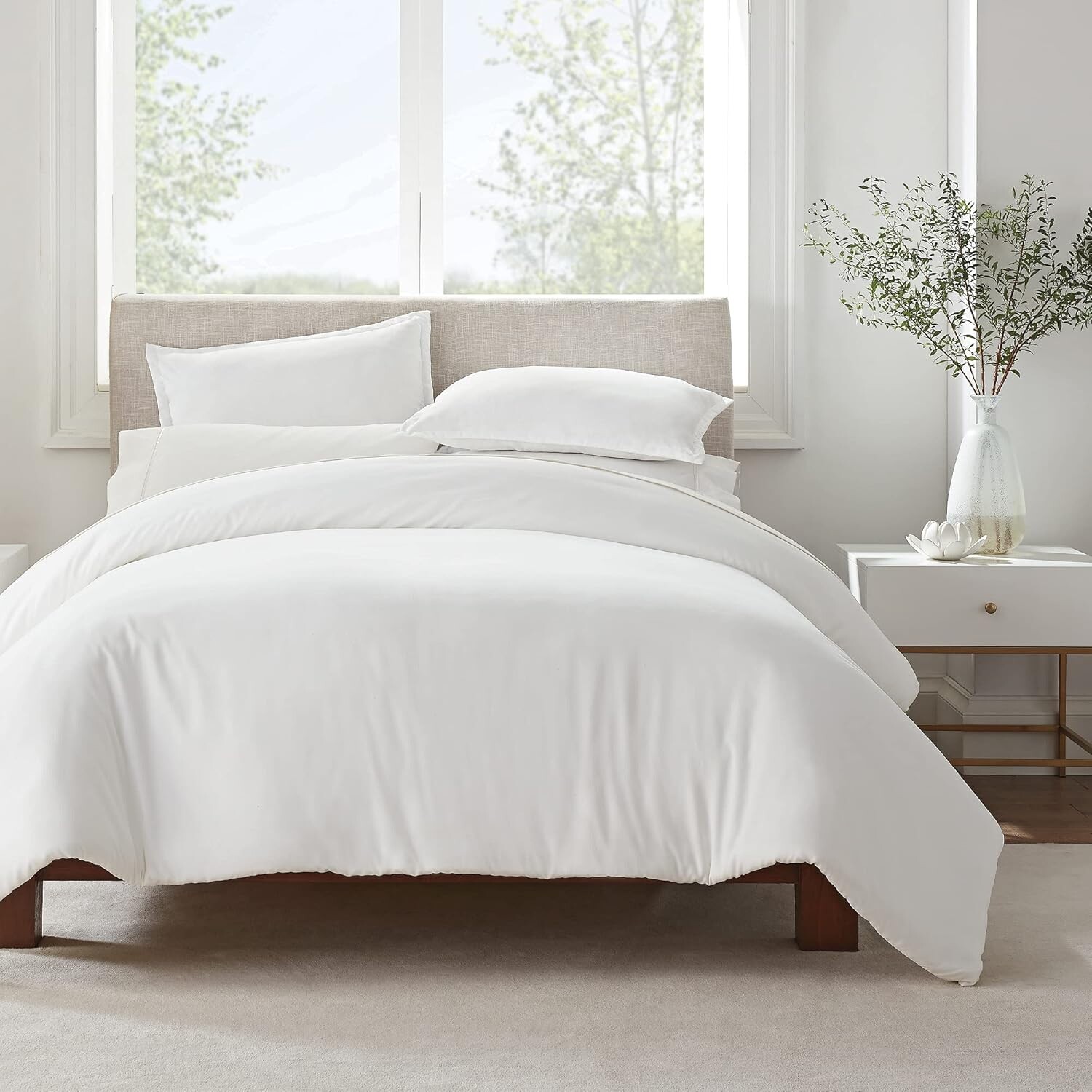 SERTA Simply Clean Ультрамягкий гипоаллергенный устойчивый к пятнам комплект из 2 однотонных пододеяльников, белый, Twin/Twin XL, White
SERTA Simply Clean Ультрамягкий гипоаллергенный устойчивый к пятнам комплект из 2 однотонных пододеяльников, белый, Twin/Twin XL, White