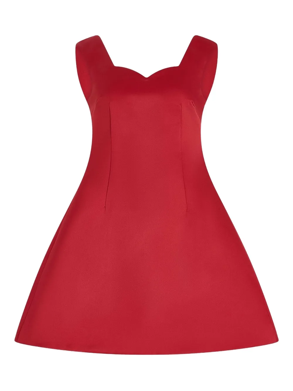 Мини-платье с вырезом сердечком Rosie Assoulin, красный 
Мини-платье с вырезом сердечком Rosie Assoulin, красный