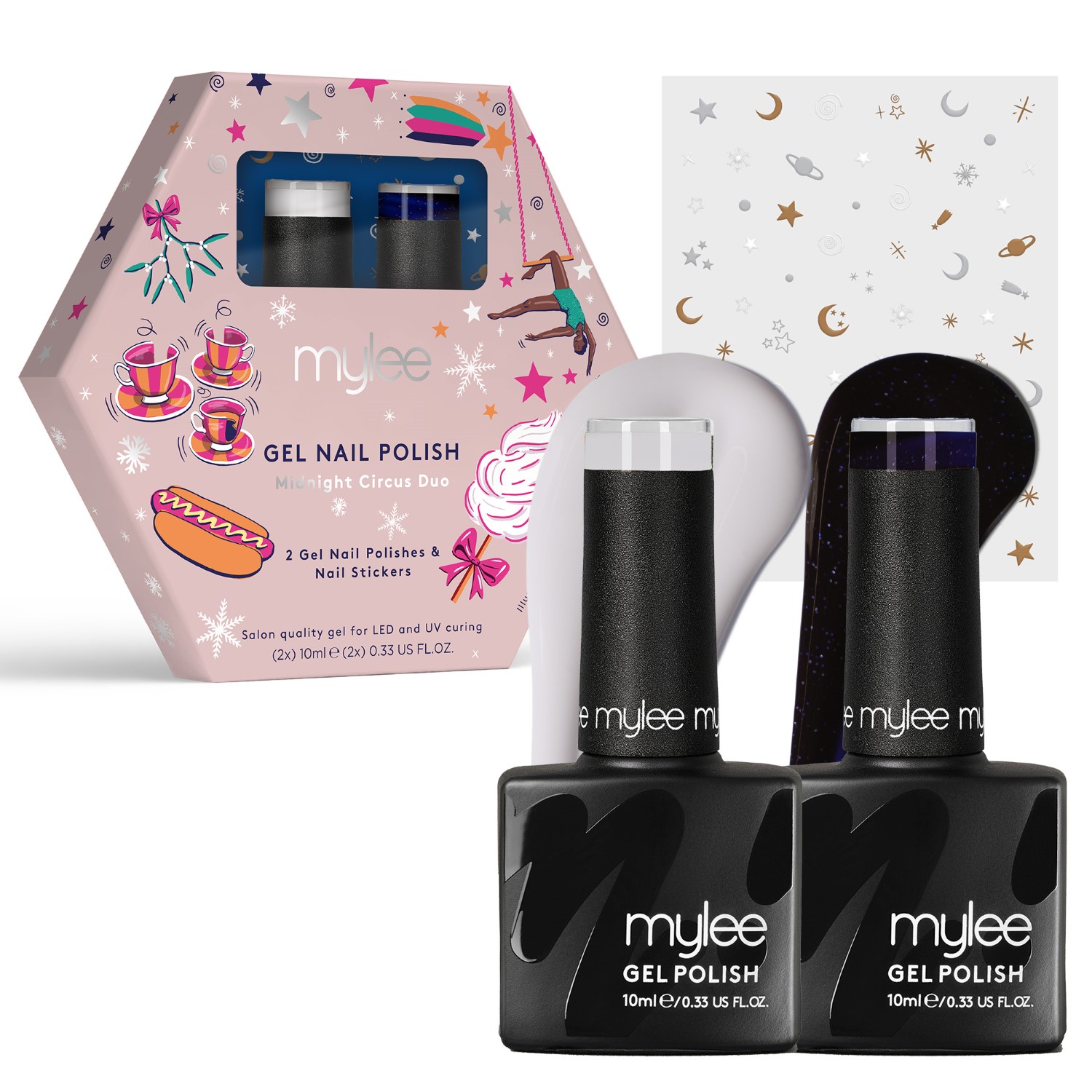 Лак для ногтей mygel duo gel-nagellack-set Mylee, midnight circus, объем 20 мл
Лак для ногтей mygel duo gel-nagellack-set Mylee, midnight circus, объем 20 мл