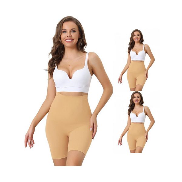 3 пары женских шорт-утягивающих трусов с высокой талией для контроля живота Allegra K, Beige
3 пары женских шорт-утягивающих трусов с высокой талией для контроля живота Allegra K, Beige