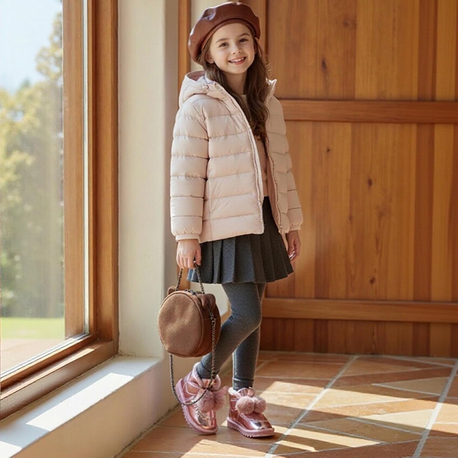 Детские зимние ботинки WUIWUIYU с помпонами, из искусственной кожи PU, на липучке, зимние ботильоны, Pink
Детские зимние ботинки WUIWUIYU с помпонами, из искусственной кожи PU, на липучке, зимние ботильоны, Pink