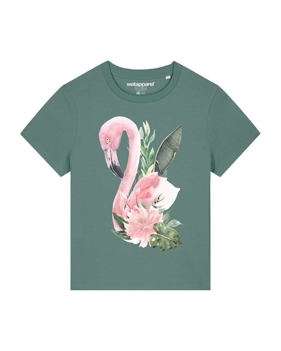 Рубашка Watapparel Flamingo mit Blumen, зеленый
Рубашка Watapparel Flamingo mit Blumen, зеленый