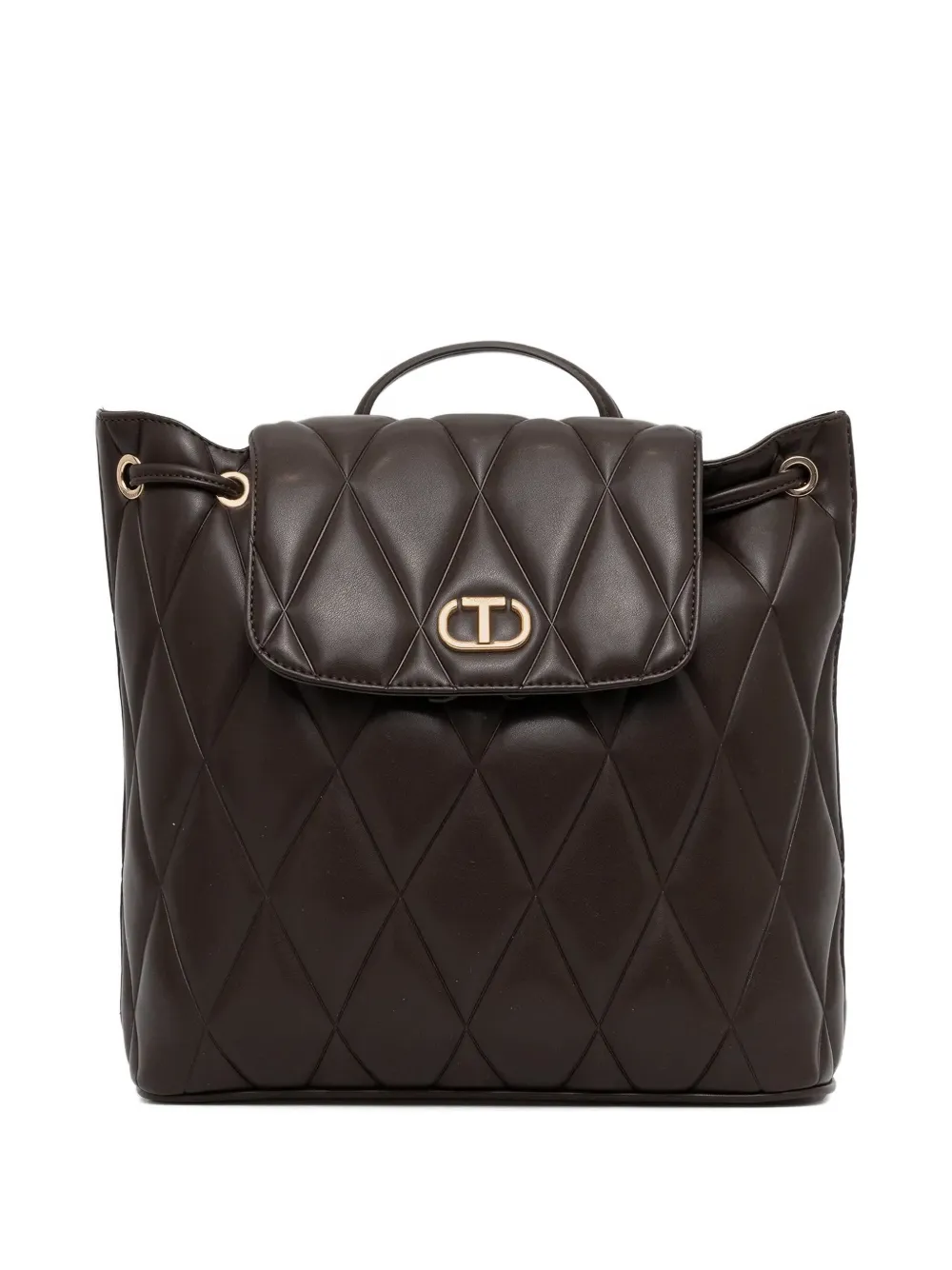 Рюкзак с логотипом Twinset, коричневый
Рюкзак с логотипом Twinset, коричневый