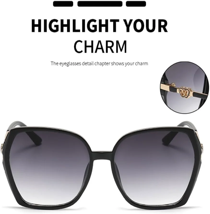 Модные солнцезащитные очки для женщин, стильные солнцезащитные очки в винтажном стиле, градиентные, с защитой от УФ-излучения UV400, в уличном стиле MTZJH, Clear Grey
Модные солнцезащитные очки для женщин, стильные солнцезащитные очки в винтажном стиле, градиентные, с защитой от УФ-излучения UV400, в уличном стиле MTZJH, Clear Grey