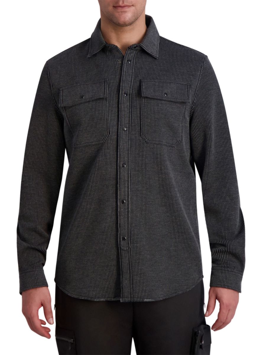 Полосатая облегающая куртка Karl Lagerfeld Paris, черный
Полосатая облегающая куртка Karl Lagerfeld Paris, черный