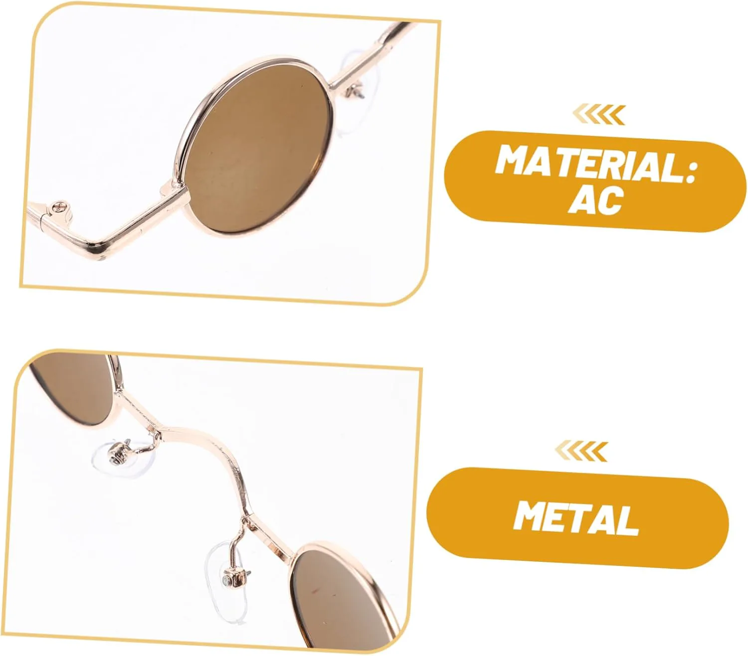 VALICLUD Винтажные солнцезащитные очки Ретро Летние солнцезащитные очки Очки для активного отдыха Очки в стиле стимпанк Хиппи Очки маленького размера, Multix5pcs
VALICLUD Винтажные солнцезащитные очки Ретро Летние солнцезащитные очки Очки для активного отдыха Очки в стиле стимпанк Хиппи Очки маленького размера, Multix5pcs