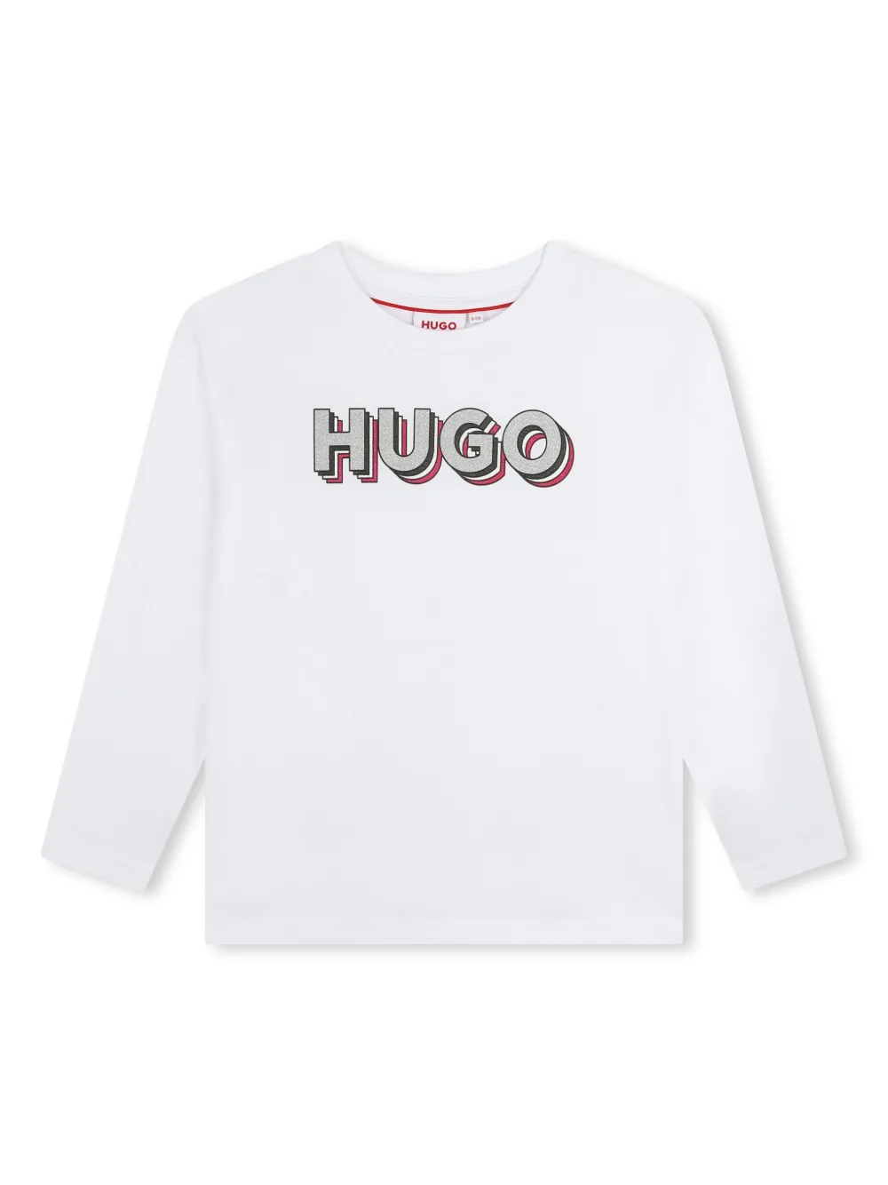 Футболка из органического хлопка с логотипом HUGO KIDS, белый 
Футболка из органического хлопка с логотипом HUGO KIDS, белый