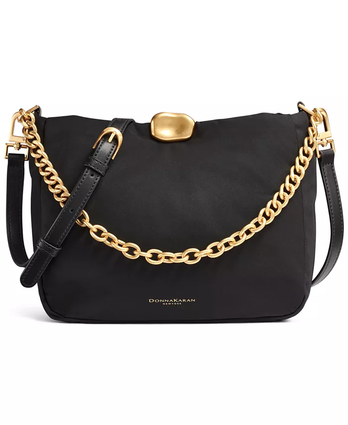 Креповая нейлоновая маленькая кросс-боди с цепочкой на ремне Donna Karan New York, черный
Креповая нейлоновая маленькая кросс-боди с цепочкой на ремне Donna Karan New York, черный