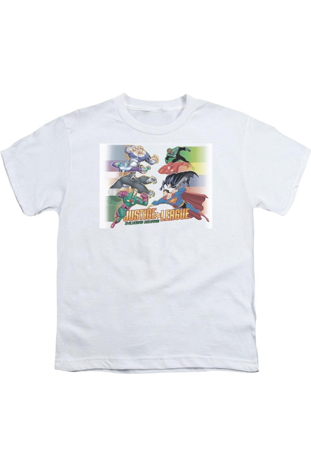 Футболка с коротким рукавом для детей "Лига справедливости Америки: злодеи, берегитесь" Gildan, белый
Футболка с коротким рукавом для детей "Лига справедливости Америки: злодеи, берегитесь" Gildan, белый