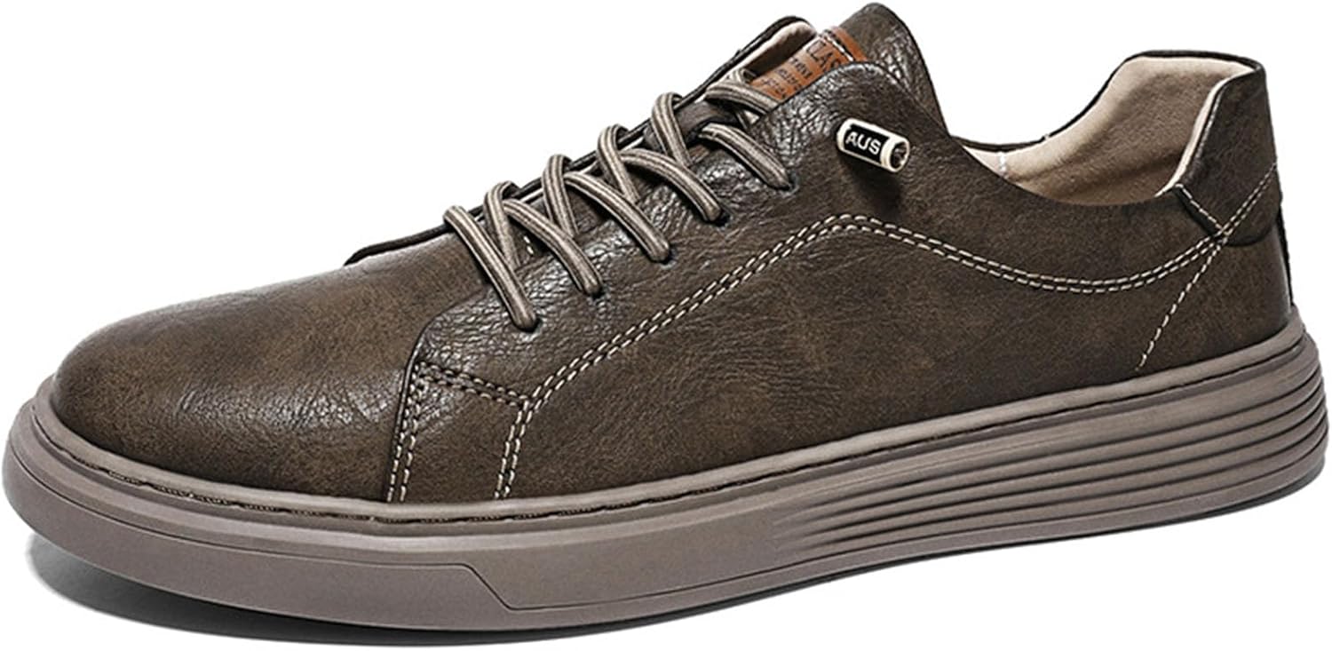 Мужские классические деловые кожаные дышащие модные кроссовки с удобной посадкой, противоскользящие, шнурованные оксфорды Vannida, хаки
Мужские классические деловые кожаные дышащие модные кроссовки с удобной посадкой, противоскользящие, шнурованные оксфорды Vannida, хаки