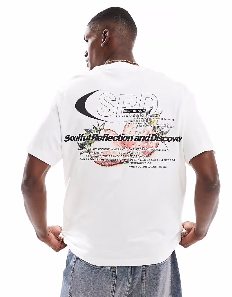 Футболка Bershka с принтом вишневой спины белого цвета
Футболка Bershka с принтом вишневой спины белого цвета