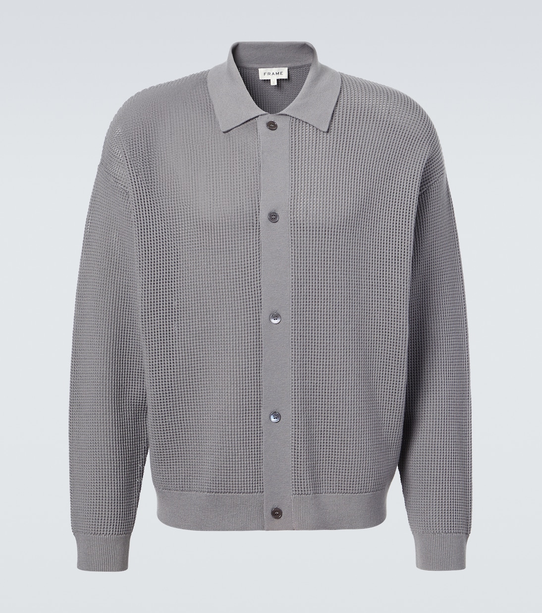 Кардиган с открытой вязкой Frame, Cloudy Grey
Кардиган с открытой вязкой Frame, Cloudy Grey
