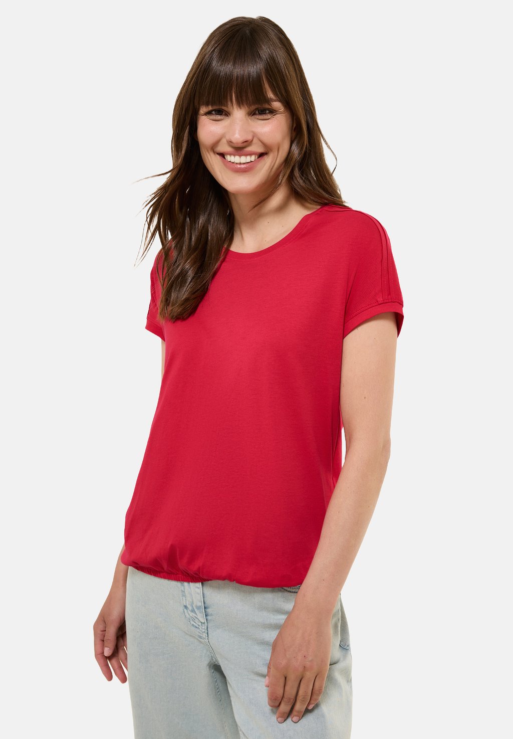 Базовая футболка Cecil, металлик красный
Базовая футболка Cecil, металлик красный