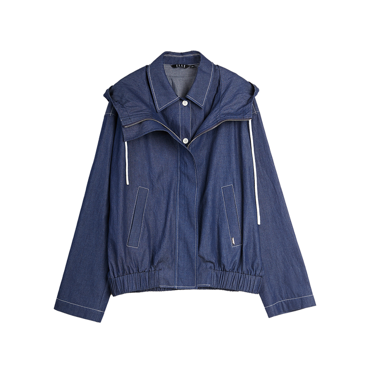 ELLE Короткое пальто женское Denim Blue с капюшоном Moderate
ELLE Короткое пальто женское Denim Blue с капюшоном Moderate