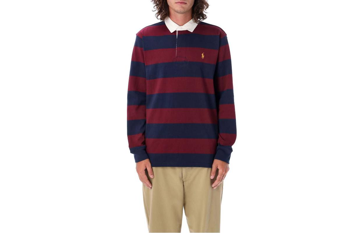 Футболка поло мужская красно-синяя Polo Ralph Lauren 
Футболка поло мужская красно-синяя Polo Ralph Lauren