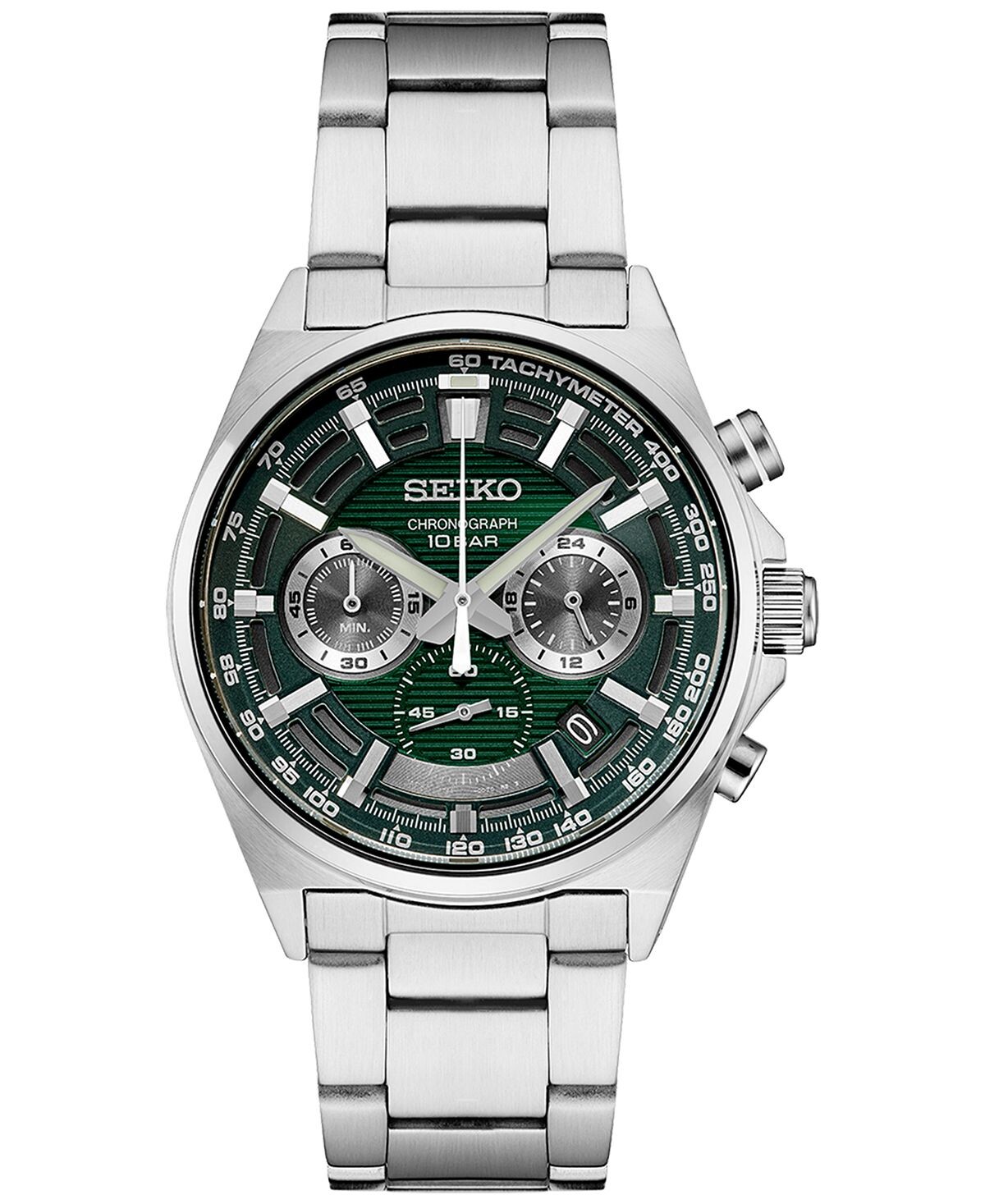 Мужские часы с хронографом Essentials из нержавеющей стали с браслетом 41 мм Seiko
Мужские часы с хронографом Essentials из нержавеющей стали с браслетом 41 мм Seiko