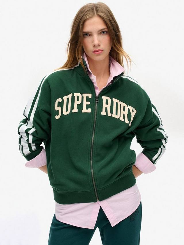 Свободный спортивный топ с аппликацией и молнией Superdry, Enamel Green/Ivory
Свободный спортивный топ с аппликацией и молнией Superdry, Enamel Green/Ivory