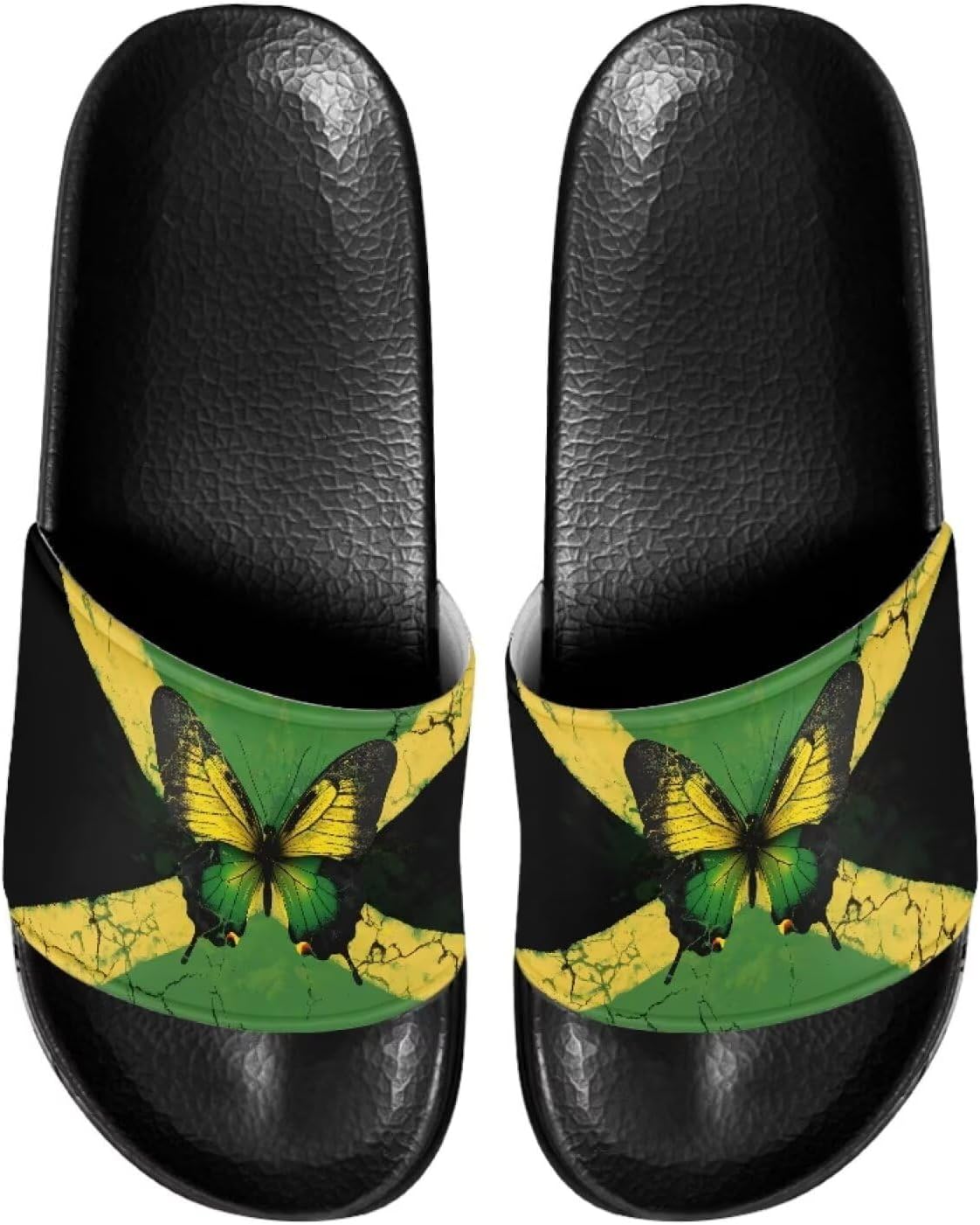 Шлепанцы для женщин и мужчин, нескользящие тапочки для душа Judentidos, Jamaican Flag Butterfly
Шлепанцы для женщин и мужчин, нескользящие тапочки для душа Judentidos, Jamaican Flag Butterfly