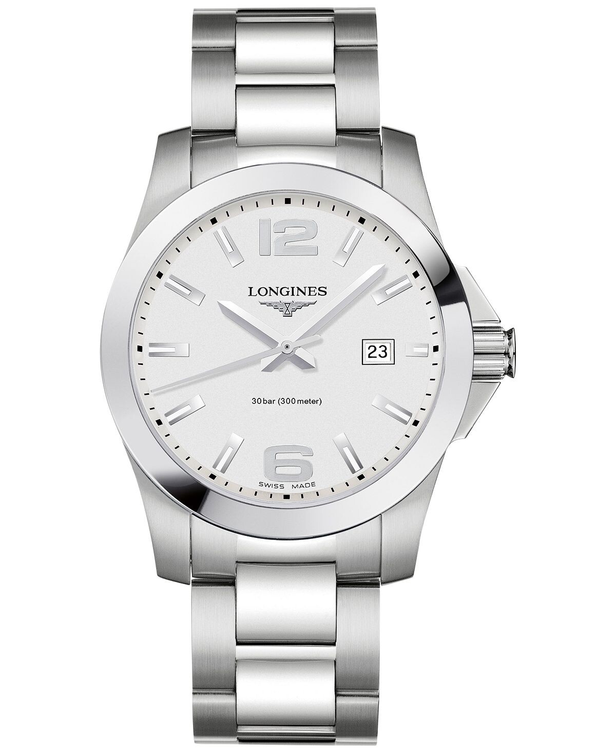 Мужские часы Swiss Conquest с браслетом из нержавеющей стали, 41 мм Longines
Мужские часы Swiss Conquest с браслетом из нержавеющей стали, 41 мм Longines