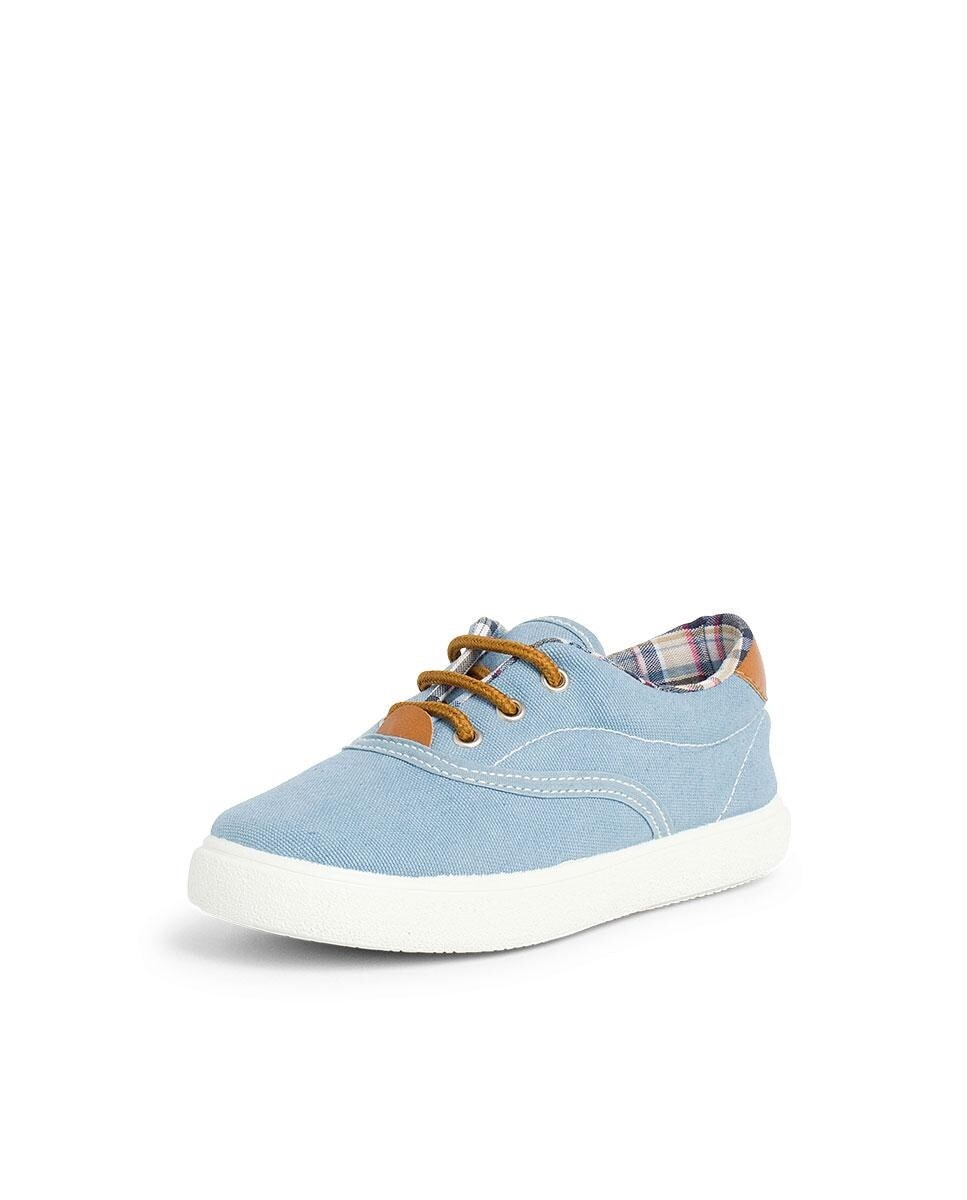 Детские кеды из парусины с контрастными шнурками Pisamonas, светло-синий
Детские кеды из парусины с контрастными шнурками Pisamonas, светло-синий