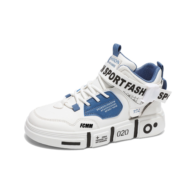 Противоскользящие амортизирующие высокие повседневные кроссовки для детей FCMM, белый/синий
Противоскользящие амортизирующие высокие повседневные кроссовки для детей FCMM, белый/синий