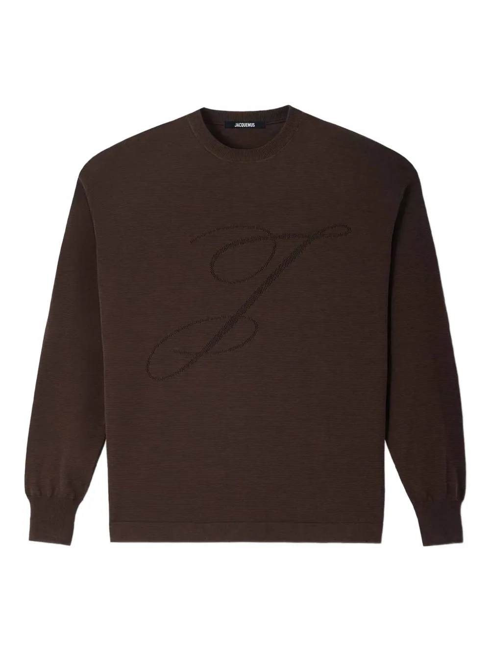 Жаккардовый свитер Jacquemus, коричневый
Жаккардовый свитер Jacquemus, коричневый
