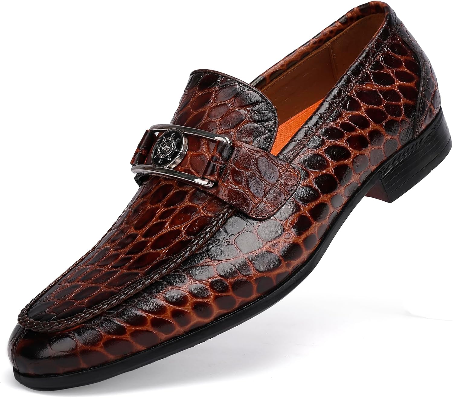 Мужские лоферы GOLDEN COXES с кисточками из премиальной кожи, классическая модель с тиснением под аллигатора и толстой подошвой Golden Coxes Family, коричневый
Мужские лоферы GOLDEN COXES с кисточками из премиальной кожи, классическая модель с тиснением под аллигатора и толстой подошвой Golden Coxes Family, коричневый