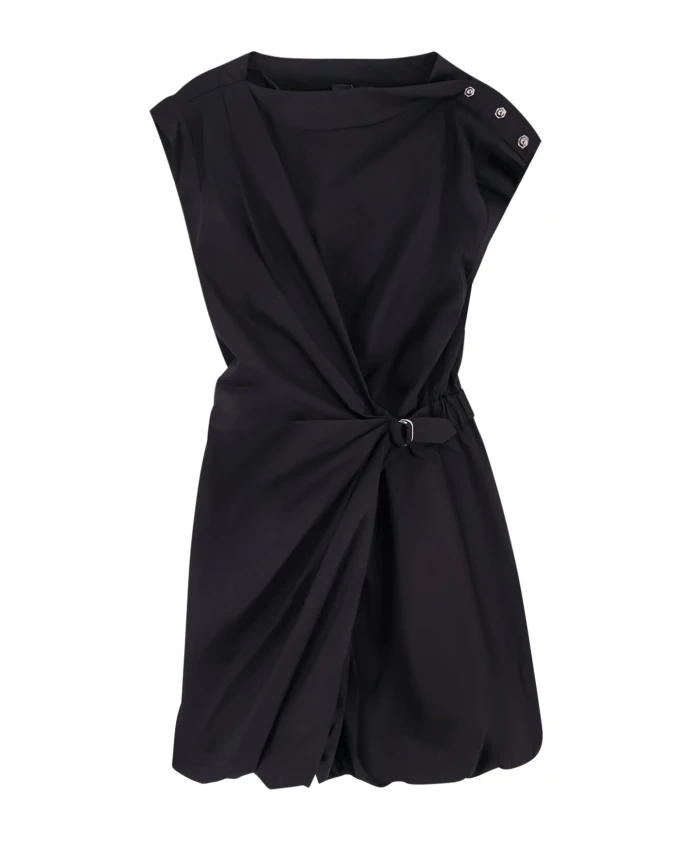 Черное платье без рукавов с эластичной талией Pinko, черный
Черное платье без рукавов с эластичной талией Pinko, черный