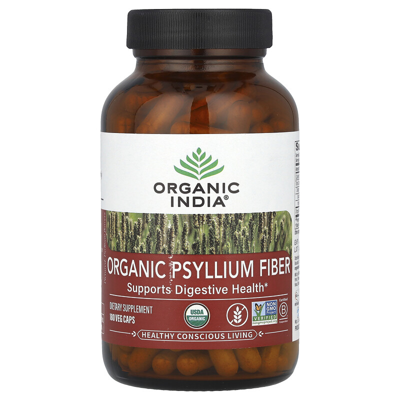 Organic India, Органическая клетчатка подорожника, 2,6 г, 180 растительных капсул (0,52 г на капсулу)
Organic India, Органическая клетчатка подорожника, 2,6 г, 180 растительных капсул (0,52 г на капсулу)