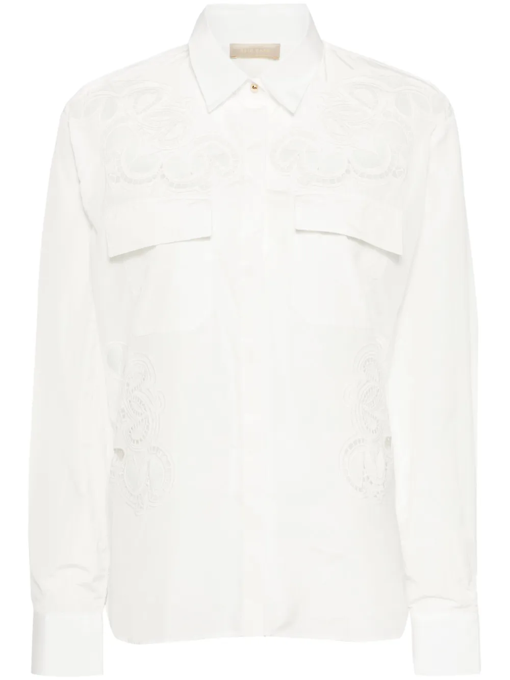Рубашка с английской вышивкой Elie Saab, белый
Рубашка с английской вышивкой Elie Saab, белый