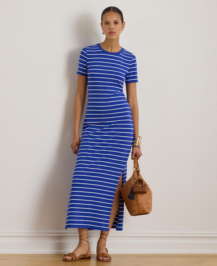 Женское полосатое платье с короткими рукавами Lauren Ralph Lauren, Cruise Royal/white
Женское полосатое платье с короткими рукавами Lauren Ralph Lauren, Cruise Royal/white