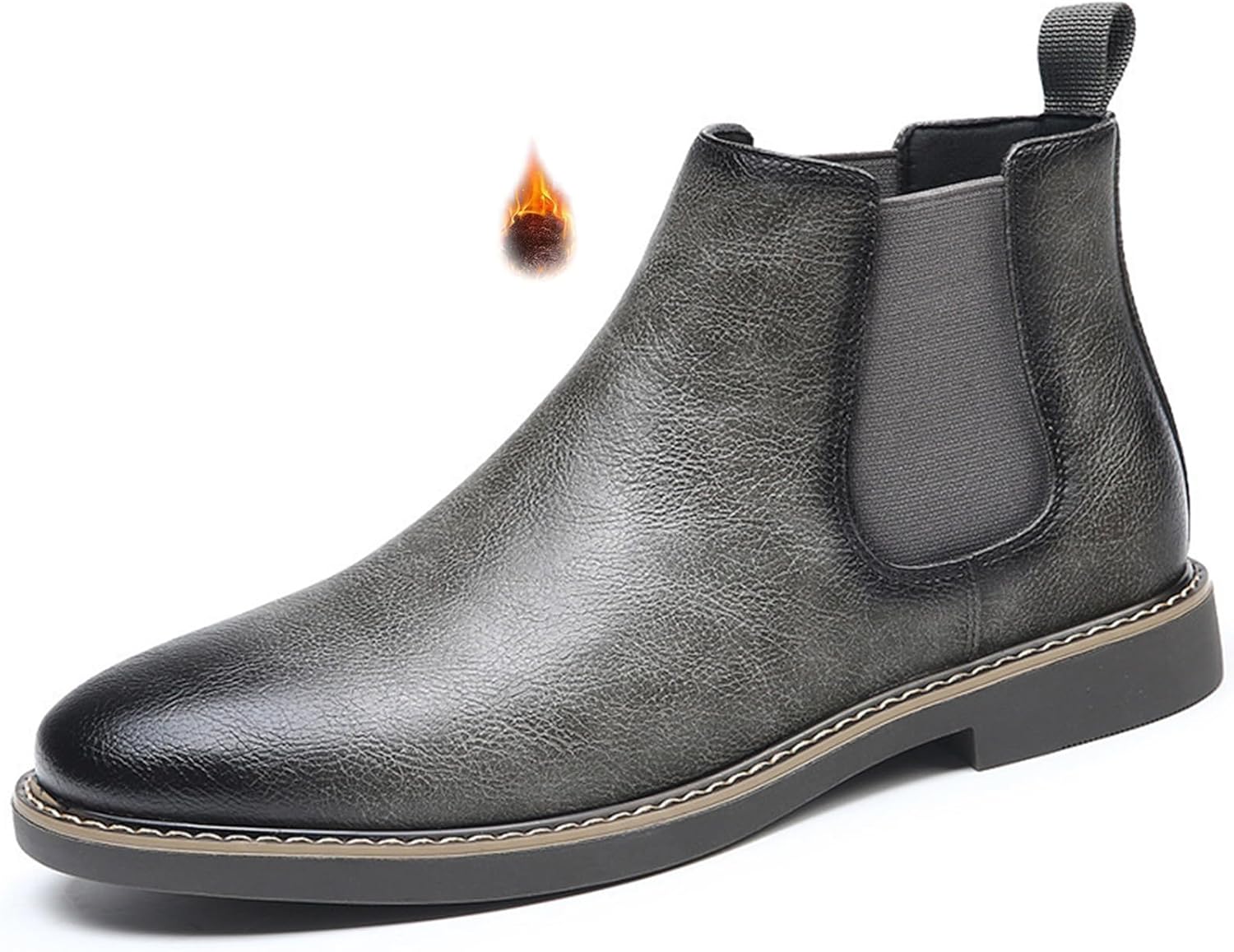 Мужские кожаные челси ручной работы, классический круглый носок, эластичные, на молнии, повседневные ботинки, водонепроницаемые, теплые, для улицы Qooel, серый
Мужские кожаные челси ручной работы, классический круглый носок, эластичные, на молнии, повседневные ботинки, водонепроницаемые, теплые, для улицы Qooel, серый