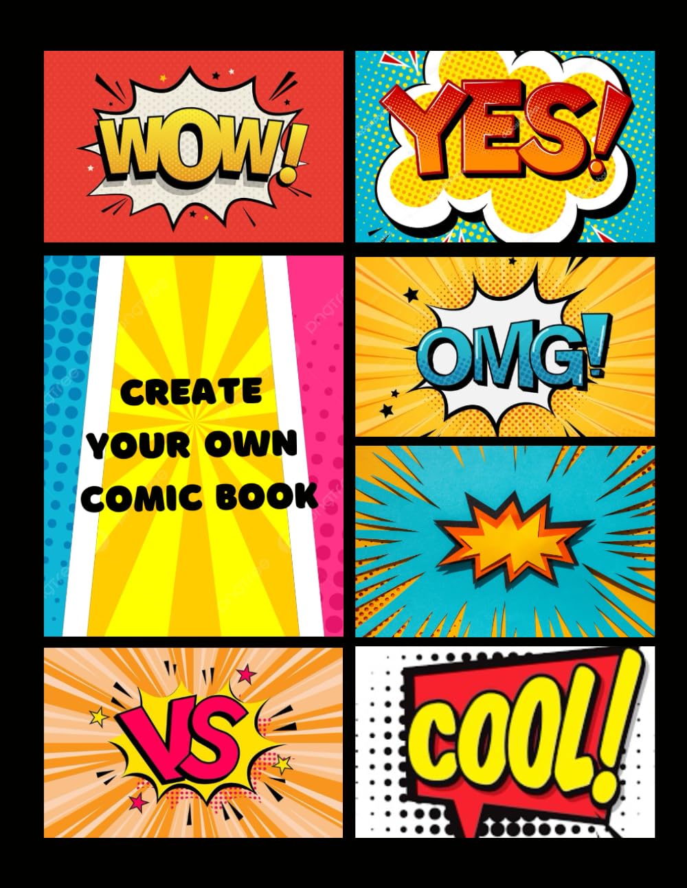 Blank Comic Book for Kids & Adults: Create Your Own Stories & Adventures | 120 Fun Templates | Perfect for Aspiring Artists & Cartoonists (Independently published)
Blank Comic Book for Kids & Adults: Create Your Own Stories & Adventures | 120 Fun Templates | Perfect for Aspiring Artists & Cartoonists (Independently published)