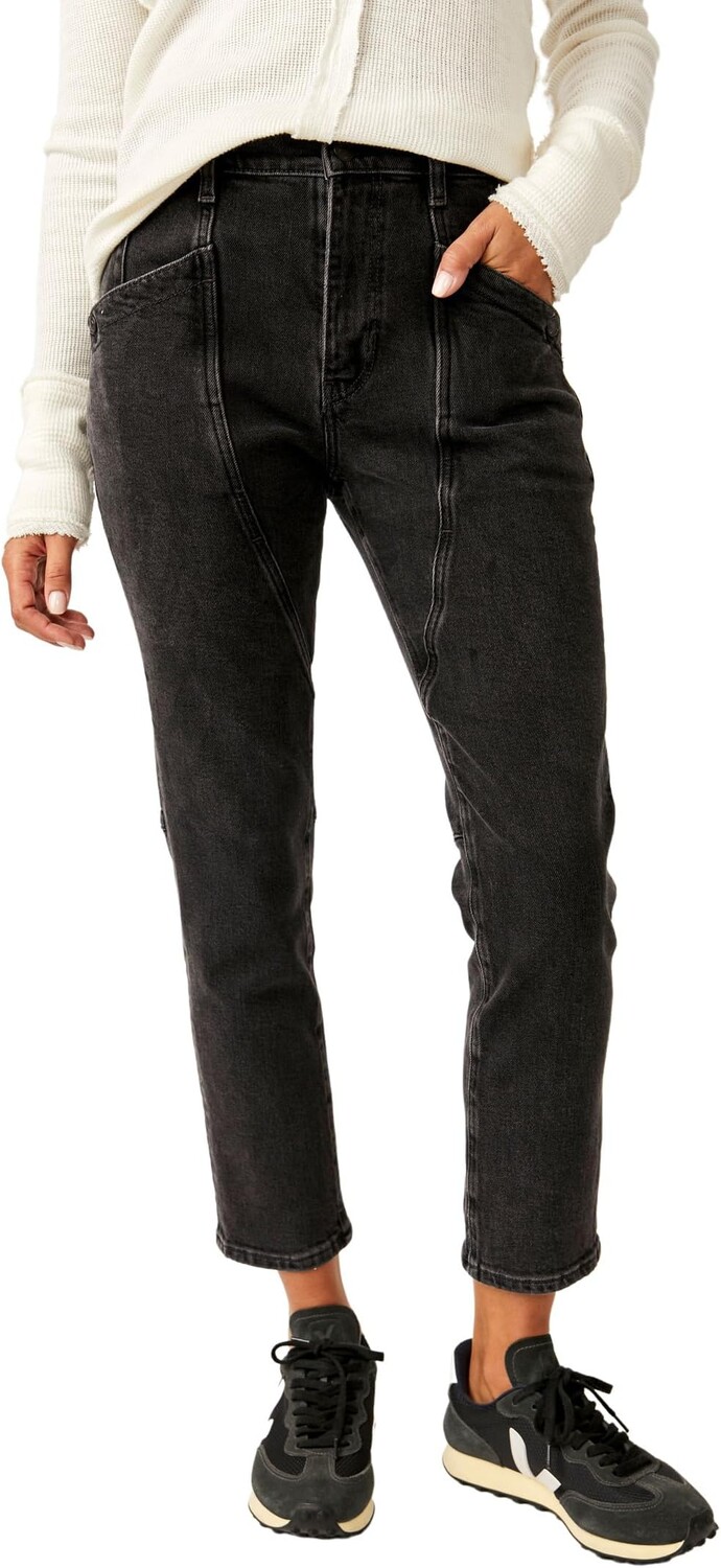 Джинсы Free People Beacon Mid Rise Slim Crop, цвет Black Quartz
Джинсы Free People Beacon Mid Rise Slim Crop, цвет Black Quartz