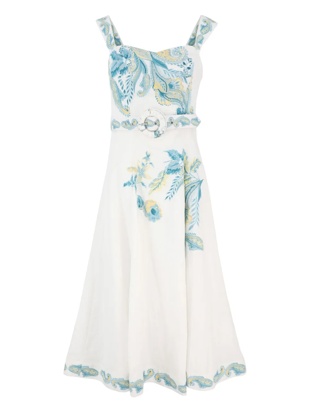 Платье с принтом пейсли Hemant And Nandita, белый
Платье с принтом пейсли Hemant And Nandita, белый