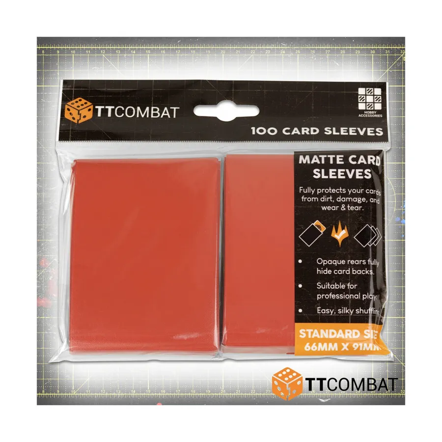 Матовые конверты для карточек — красные (100), Card Sleeves & Storage (TT Combat)
Матовые конверты для карточек — красные (100), Card Sleeves & Storage (TT Combat)