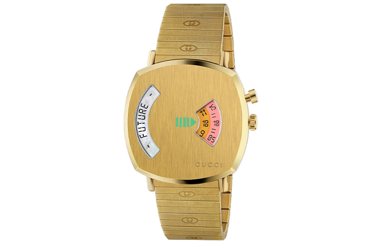 Наручные часы Grip Collection с кварцевым механизмом, стальной браслет, золотой циферблат, мужские часы GUCCI
Наручные часы Grip Collection с кварцевым механизмом, стальной браслет, золотой циферблат, мужские часы GUCCI