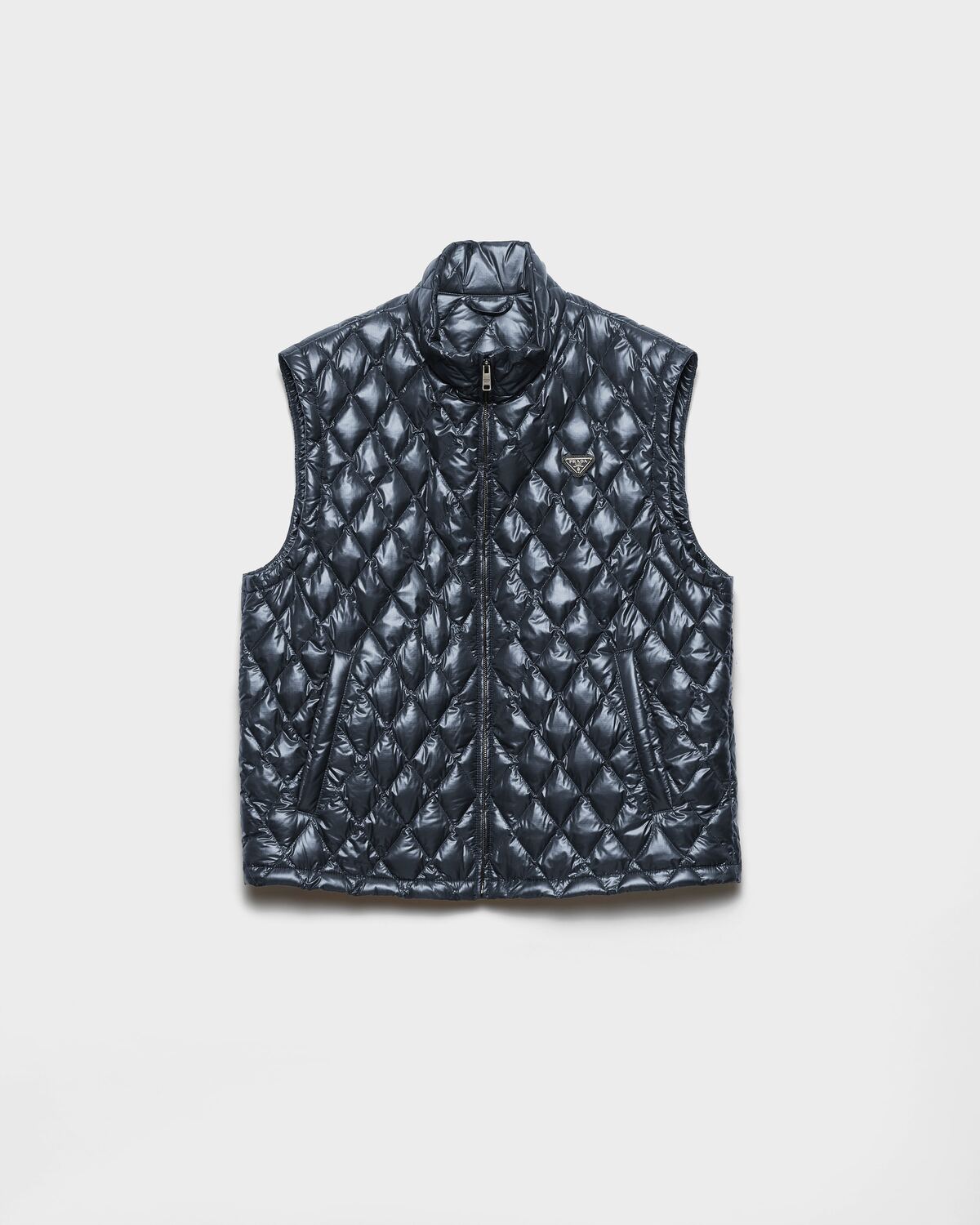 Пуховой жилет из технической ткани Prada, синий
Пуховой жилет из технической ткани Prada, синий