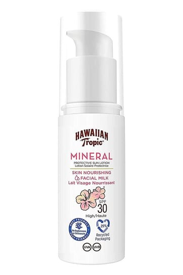 Минеральное молочко для кожи лица, солнцезащитный лосьон SPF30, 50 мл Hawaiian Tropic
Минеральное молочко для кожи лица, солнцезащитный лосьон SPF30, 50 мл Hawaiian Tropic