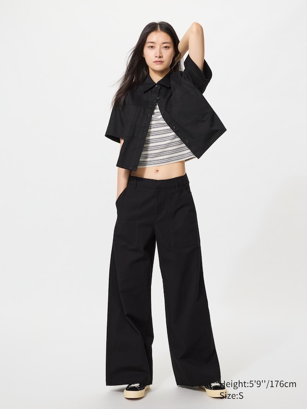 Утилитарные брюки из хлопковой парусины (удлиненные) Uniqlo, 09 black
Утилитарные брюки из хлопковой парусины (удлиненные) Uniqlo, 09 black