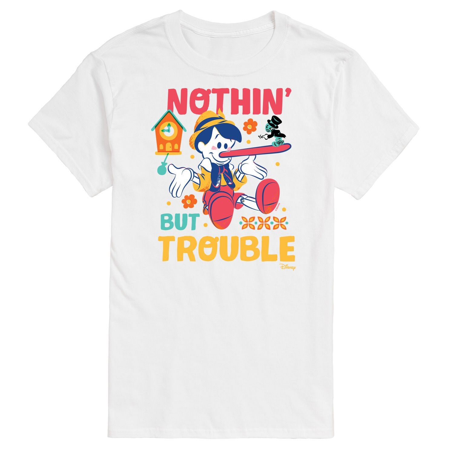 Футболка's Pinocchio Big & Tall Nothin But Trouble с рисунком Disney, белый
Футболка's Pinocchio Big & Tall Nothin But Trouble с рисунком Disney, белый