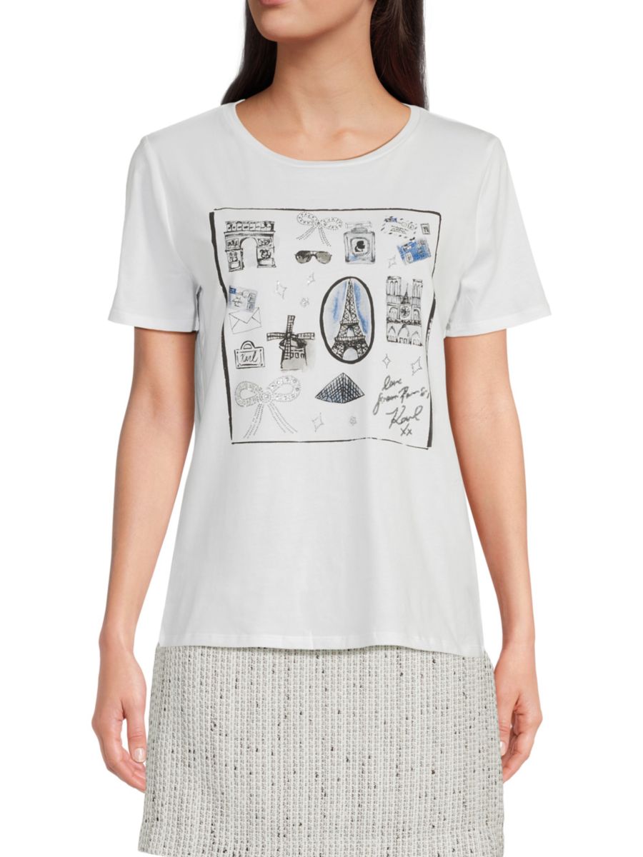 Футболка с принтом Whimsy Karl Lagerfeld Paris, белый
Футболка с принтом Whimsy Karl Lagerfeld Paris, белый