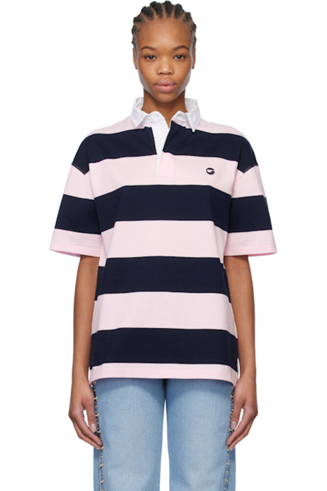 Поло в розовую и синюю полоску Coperni
Поло в розовую и синюю полоску Coperni