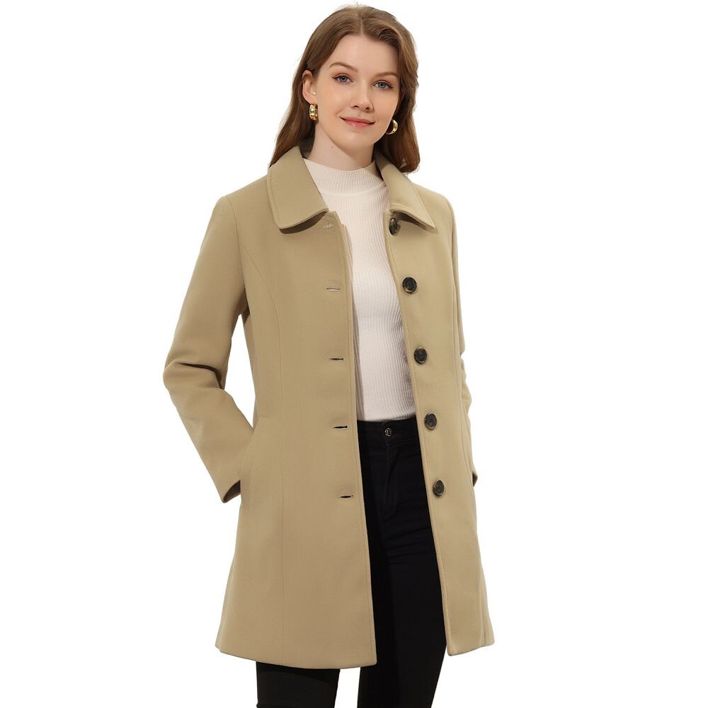 Женское повседневное зимнее однобортное пальто средней длины ALLEGRA K, цвет Khaki, Хаки, Женское повседневное зимнее однобортное пальто средней длины ALLEGRA K, цвет Khaki 
Женское повседневное зимнее однобортное пальто средней длины ALLEGRA K, цвет Khaki, Хаки, Женское повседневное зимнее однобортное пальто средней длины ALLEGRA K, цвет Khaki