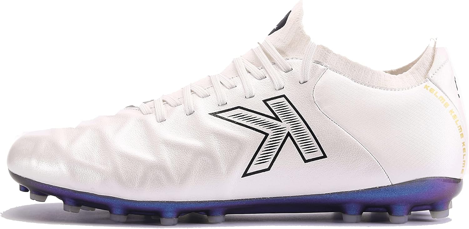 Футбольные бутсы KELME из телячьей кожи для мужчин и женщин - футбольная обувь для улицы и зала унисекс, размеры для взрослых - искусственная трава AG, белый
Футбольные бутсы KELME из телячьей кожи для мужчин и женщин - футбольная обувь для улицы и зала унисекс, размеры для взрослых - искусственная трава AG, белый