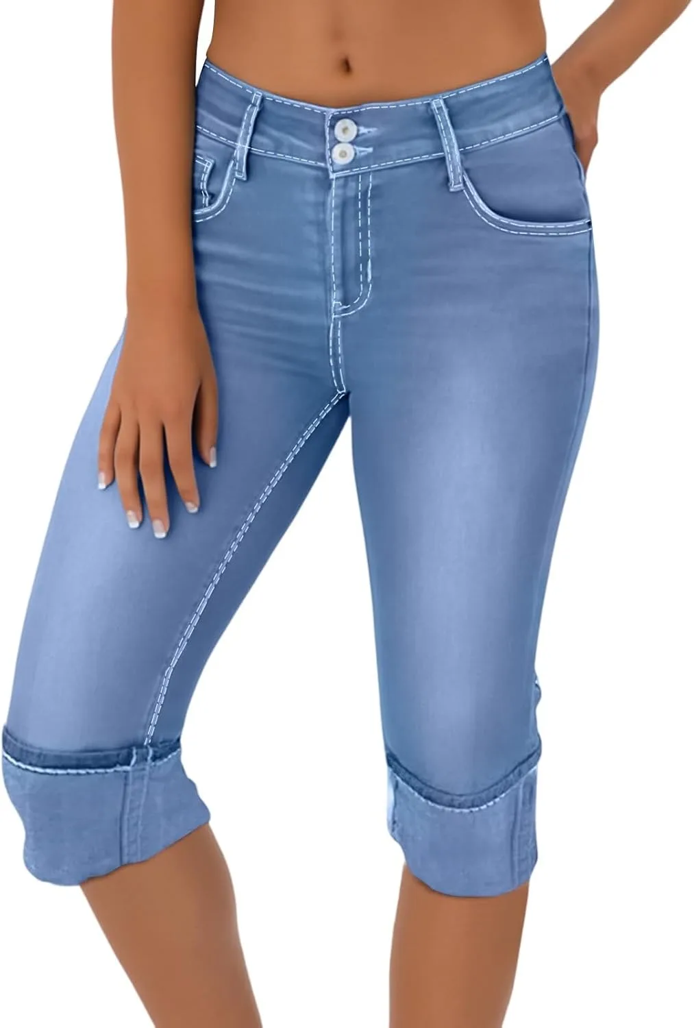 Женские джинсы-бермуды Jean Pedal Pushers с низкой посадкой, рваным краем и застежкой на пуговицах
Женские джинсы-бермуды Jean Pedal Pushers с низкой посадкой, рваным краем и застежкой на пуговицах