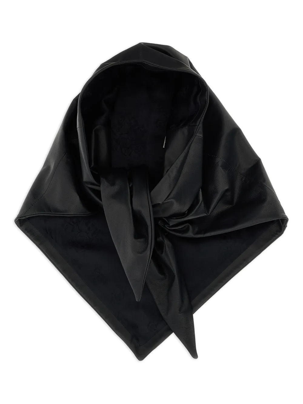 Кожаный шарф с цветочным узором Magda Butrym, черный
Кожаный шарф с цветочным узором Magda Butrym, черный