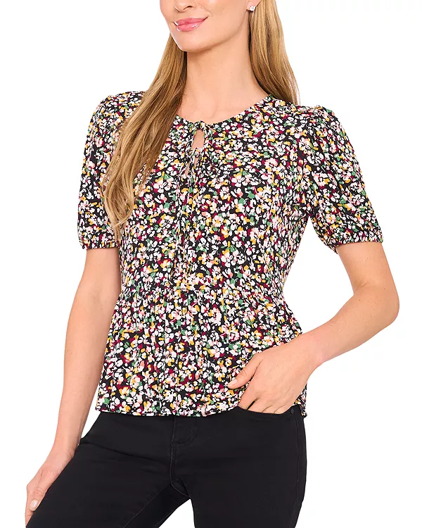 Топ с баской Cece, черный
Топ с баской Cece, черный